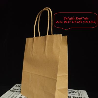 Túi Giấy Quai Xách Xuất Khẩu -15x9x21cm - Định Lượng 120gsm